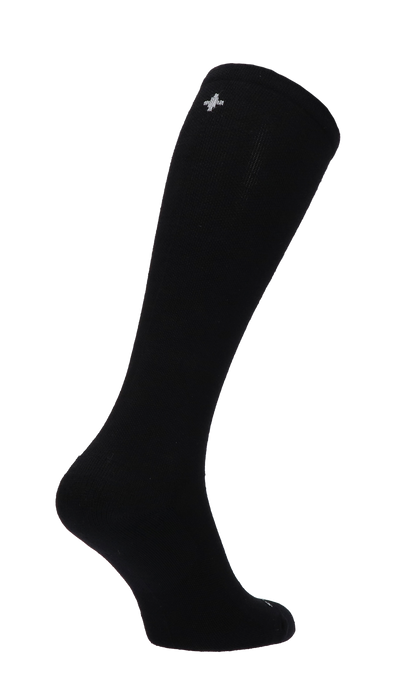 Full Floral Dames Compressiekousen Klasse 1 Black Solid