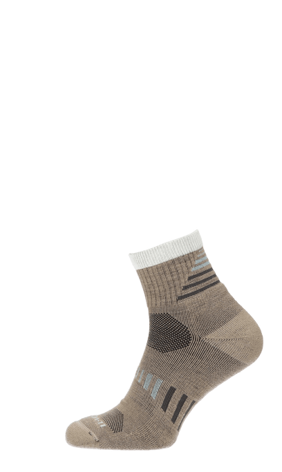 Ascend II Quarter Heren Wandelsokken Klasse 1 Khaki