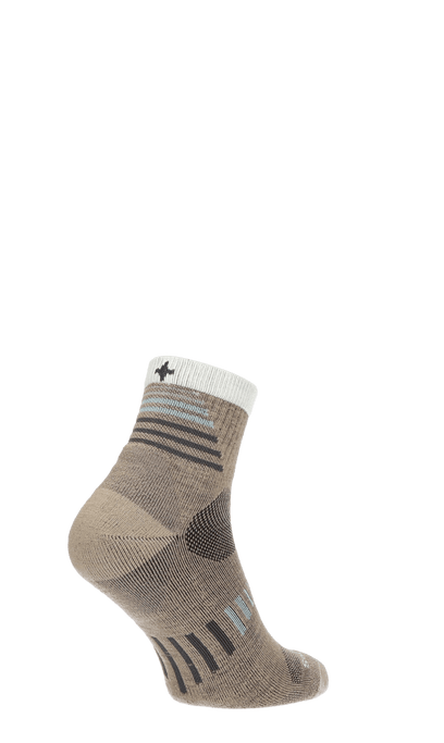 Ascend II Quarter Heren Wandelsokken Klasse 1 Khaki