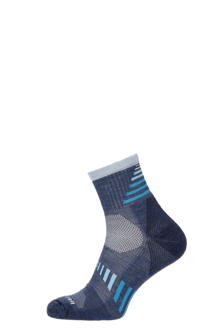 Ascend II Quarter Dames Wandelsokken Klasse 1 Denim