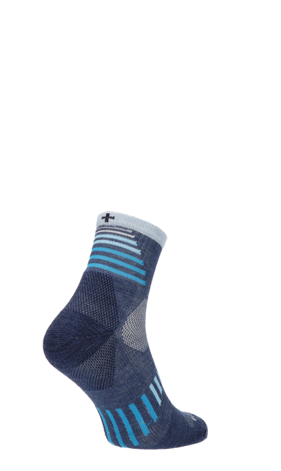 Ascend II Quarter Dames Wandelsokken Klasse 1 Denim