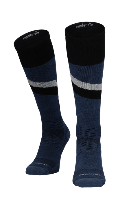 Steep Medium Heren Skisokken Klasse 1 Denim
