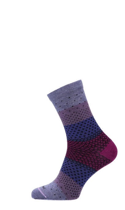 Plantar Ease Crew Dames Hielspoor Sokken Klasse 2 Lilac