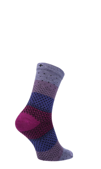 Plantar Ease Crew Dames Hielspoor Sokken Klasse 2 Lilac