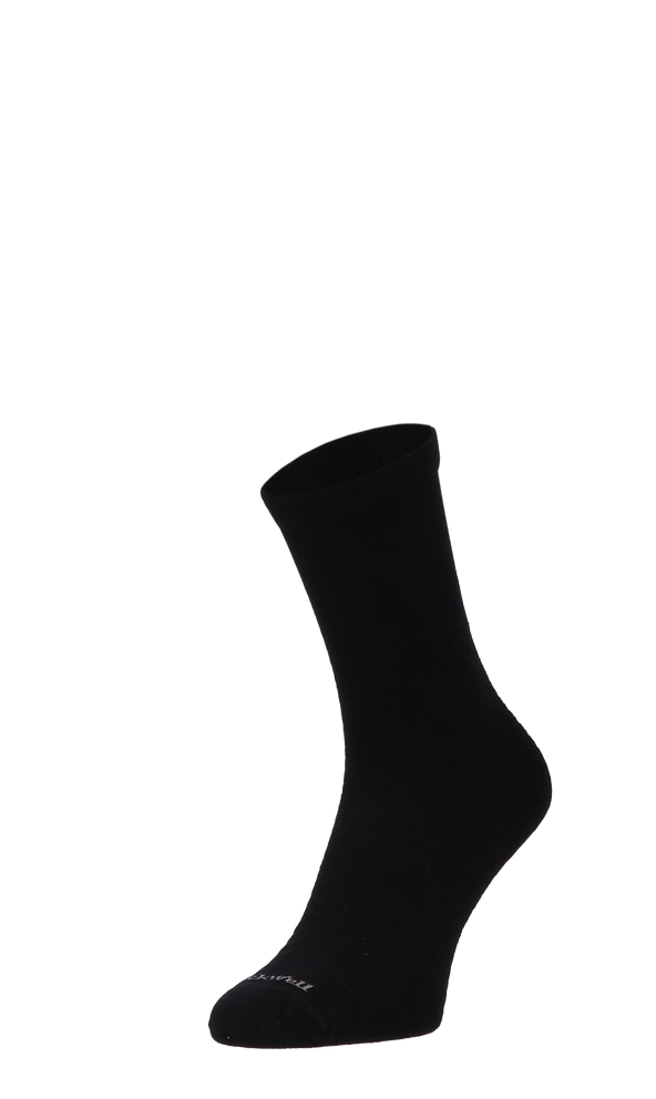 Plantar Ease Crew Dames Hielspoor Sokken Klasse 2 Black Solid Plantar Ease Crew Dames Hielspoor Sokken Klasse 2 Black Solid