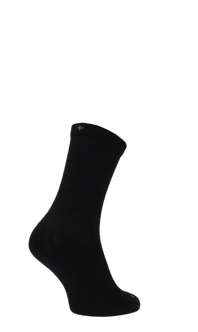 Plantar Ease Crew Dames Hielspoor Sokken Klasse 2 Black Solid