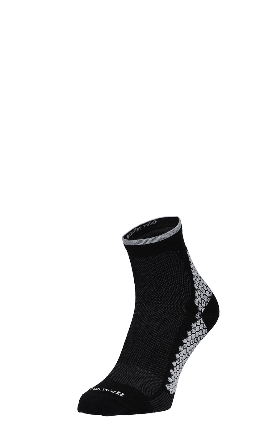 Plantar Sport Quarter Dames Hallux Valgus Sokken Black