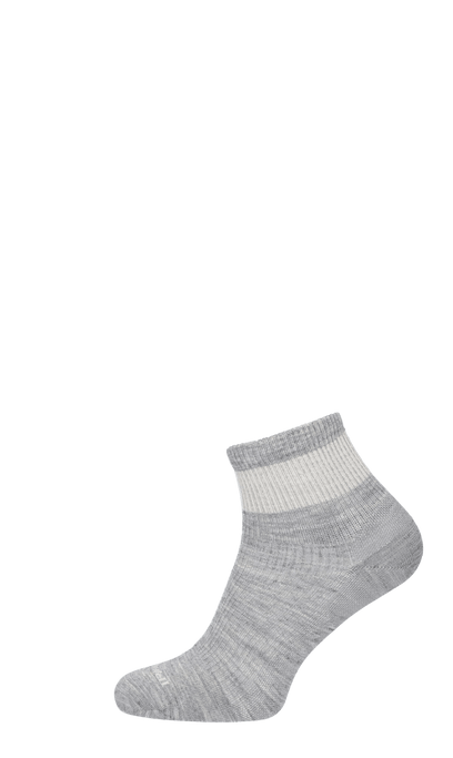 Plantar Relief Quarter Heren Hielspoor Sokken Klasse 2 Light Grey