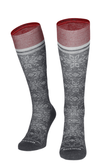 Winterland Dames Compressiekousen Klasse 1 Charcoal