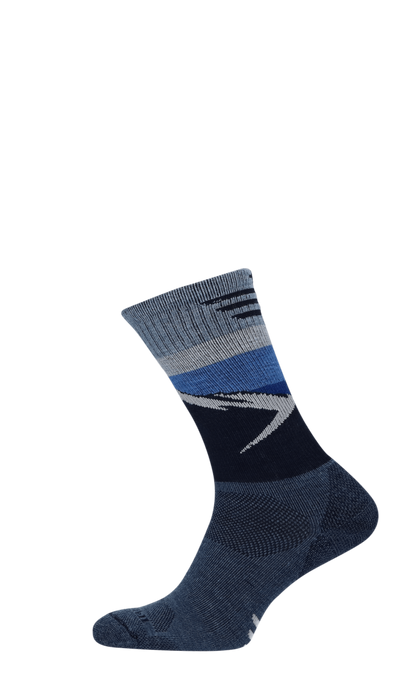 Modern Mountain Crew Heren Wandelsokken Klasse 1 Denim