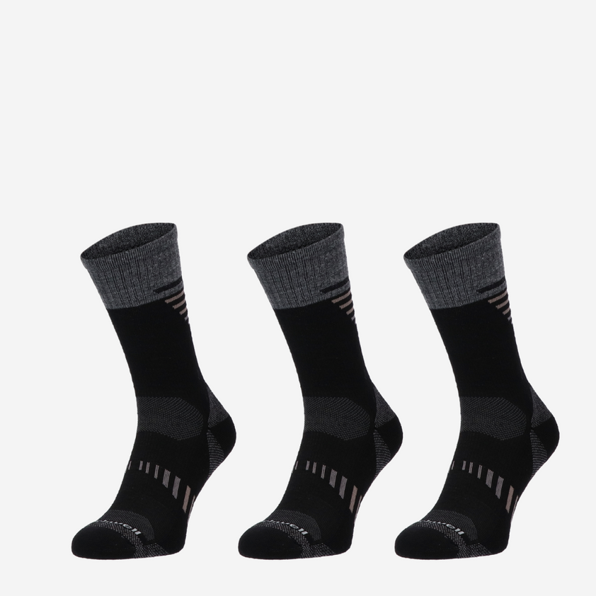 Ascend Crew II Heren Wandelsokken Klasse 1 black (3-pack) | Maat 39-43