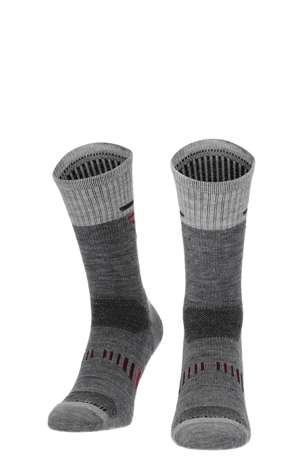 Ascend Crew II Heren Wandelsokken Klasse 1 Grey