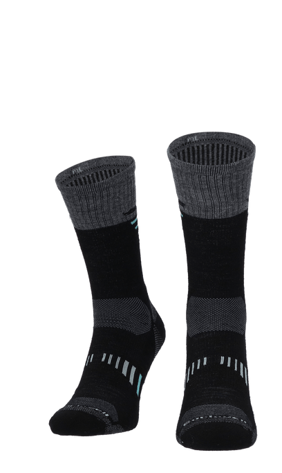Ascend II Crew Dames Wandelsokken Klasse 1 Black