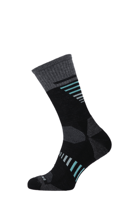 Ascend II Crew Dames Wandelsokken Klasse 1 Black