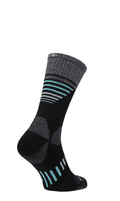 Ascend II Crew Dames Wandelsokken Klasse 1 Black