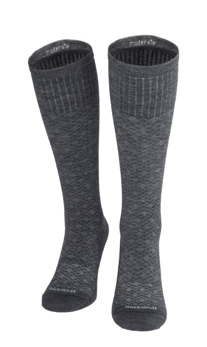 Featherweight Heren Compressiekousen Klasse 1 Charcoal