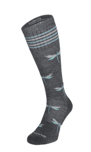 Dragonfly Dames Compressiekousen Klasse 1 Charcoal Sparkle
