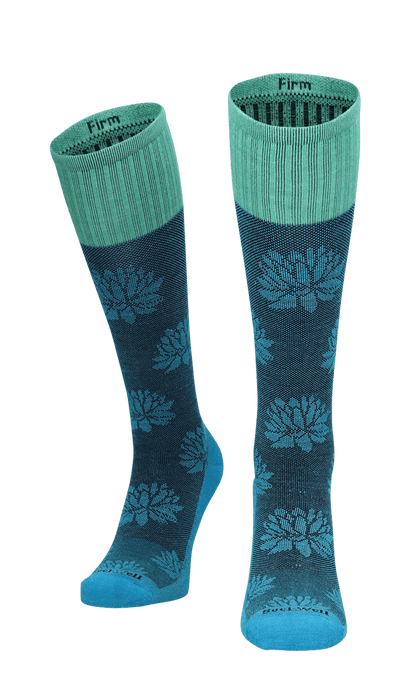 Lotus Lift Dames Compressiekousen Klasse 2 Turquoise