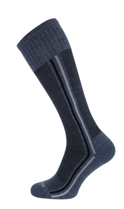 Retro Race Heren Compressiekousen Klasse 1 Denim