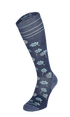 Field Flower Dames Compressiekousen Klasse 1 Denim