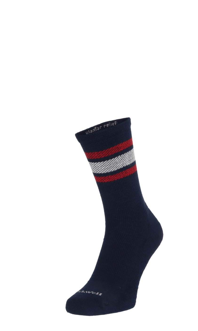 Plantar Ease Retro Heren Hielspoor Sokken Klasse 2 Navy