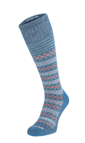 Mini Fairisle Dames Compressiekousen Klasse 1 Blueridge