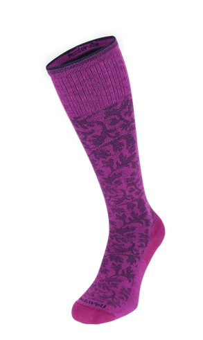 Damask Dames Compressiekousen Klasse 1 Violet