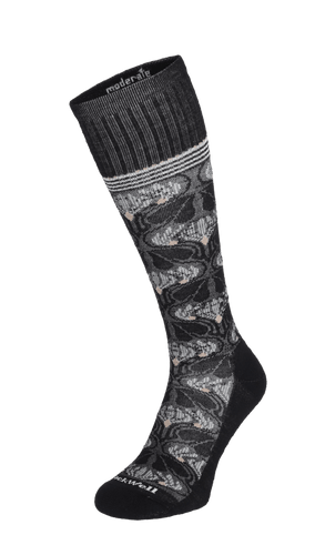 Floral Tapestry Dames Compressiekousen Klasse 1 Black
