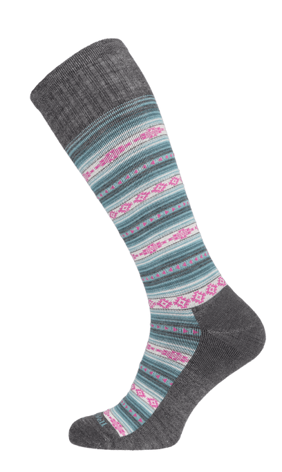 Southwest Stripe Dames Compressiekousen Klasse 2 Charcoal