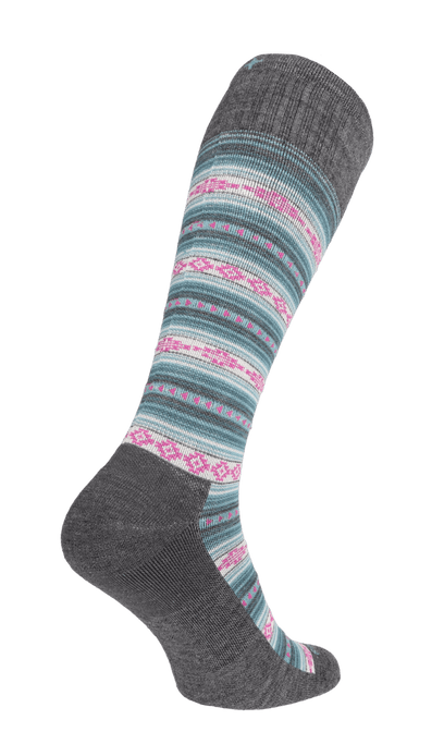 Southwest Stripe Dames Compressiekousen Klasse 2 Charcoal