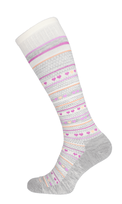 Heartlink Dames Compressiekousen Klasse 2 Light Grey