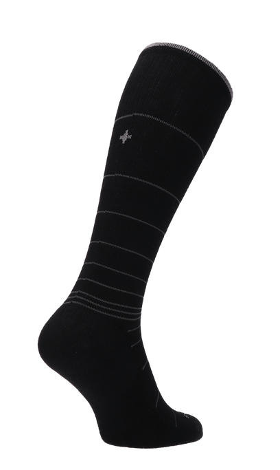 Circulator Heren Compressiekousen Klasse 1 Black Stripe