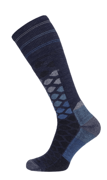 The Edge Medium Heren Skisokken Klasse 1 Denim