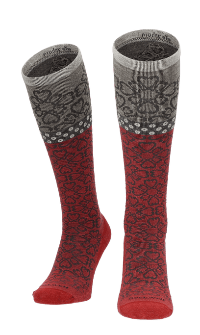 Botanical Dames Compressiekousen Klasse 1 Red Rock