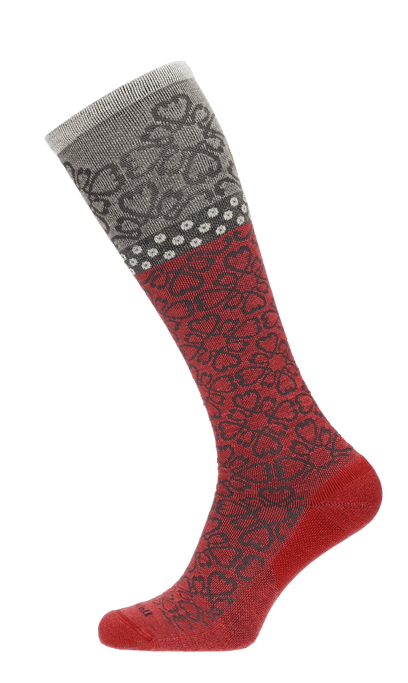 Botanical Dames Compressiekousen Klasse 1 Red Rock