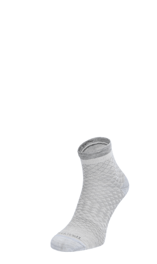 Plantar Ease II Quarter Dames Hielspoor Sokken Klasse 2 Ash