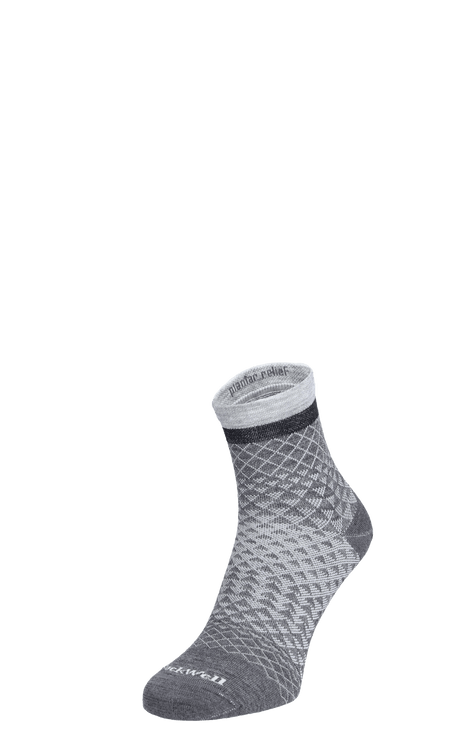 Plantar Ease II Quarter Dames Hielspoor Sokken Klasse 2 Charcoal