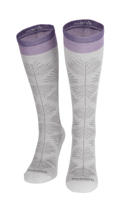 Full Floral Dames Compressiekousen Klasse 1 Natural