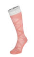 Full Floral Dames Compressiekousen Klasse 1 Pink Clay
