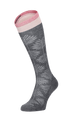 Full Floral Dames Compressiekousen Klasse 1 Charcoal