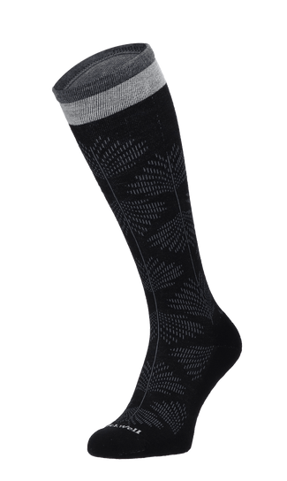 Full Floral Dames Compressiekousen Klasse 1 Black