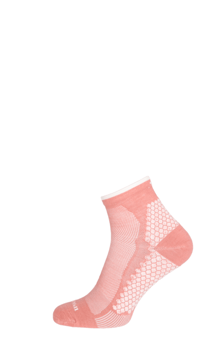 Plantar Sport Quarter Dames Hielspoor Sokken Pink Clay