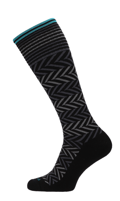 Chevron Dames Compressiekousen Klasse 1 Black