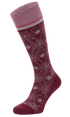 Winterland Dames Compressiekousen Klasse 1 Cranberry Sparkle