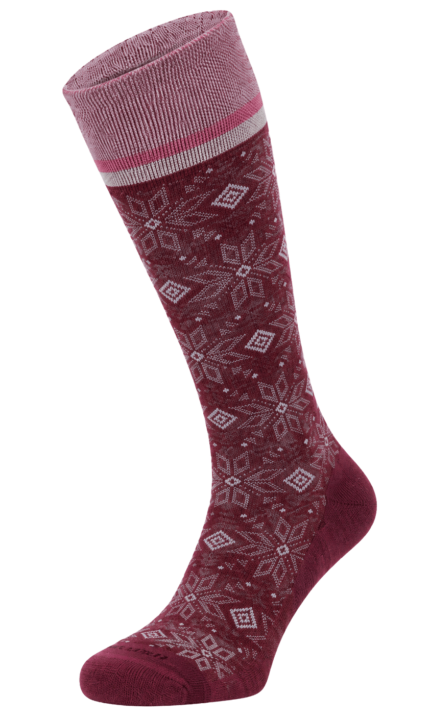 Winterland Dames Compressiekousen Klasse 1 Cranberry Sparkle