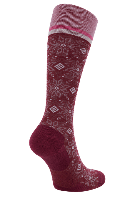 Winterland Dames Compressiekousen Klasse 1 Cranberry Sparkle