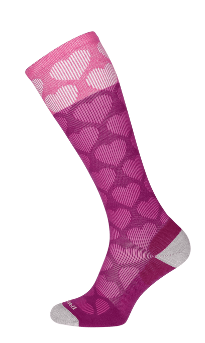 Heart Throb Dames Compressiekousen Klasse 1 Violet