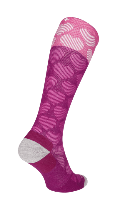 Heart Throb Dames Compressiekousen Klasse 1 Violet