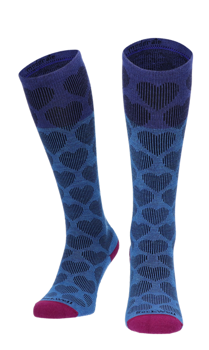 Heart Throb Dames Compressiekousen Klasse 1 Ocean