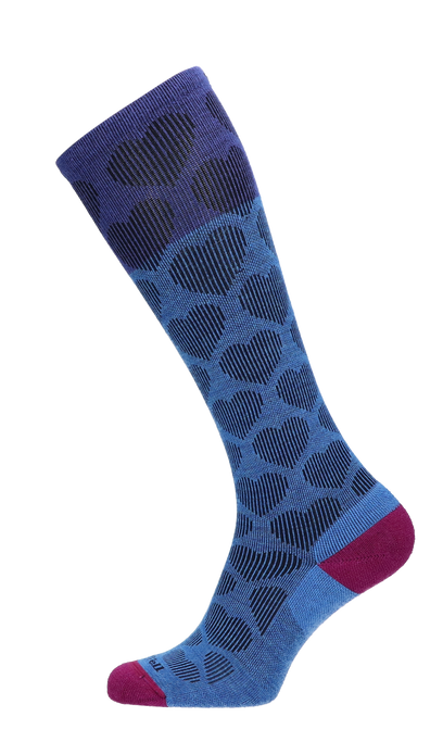 Heart Throb Dames Compressiekousen Klasse 1 Ocean